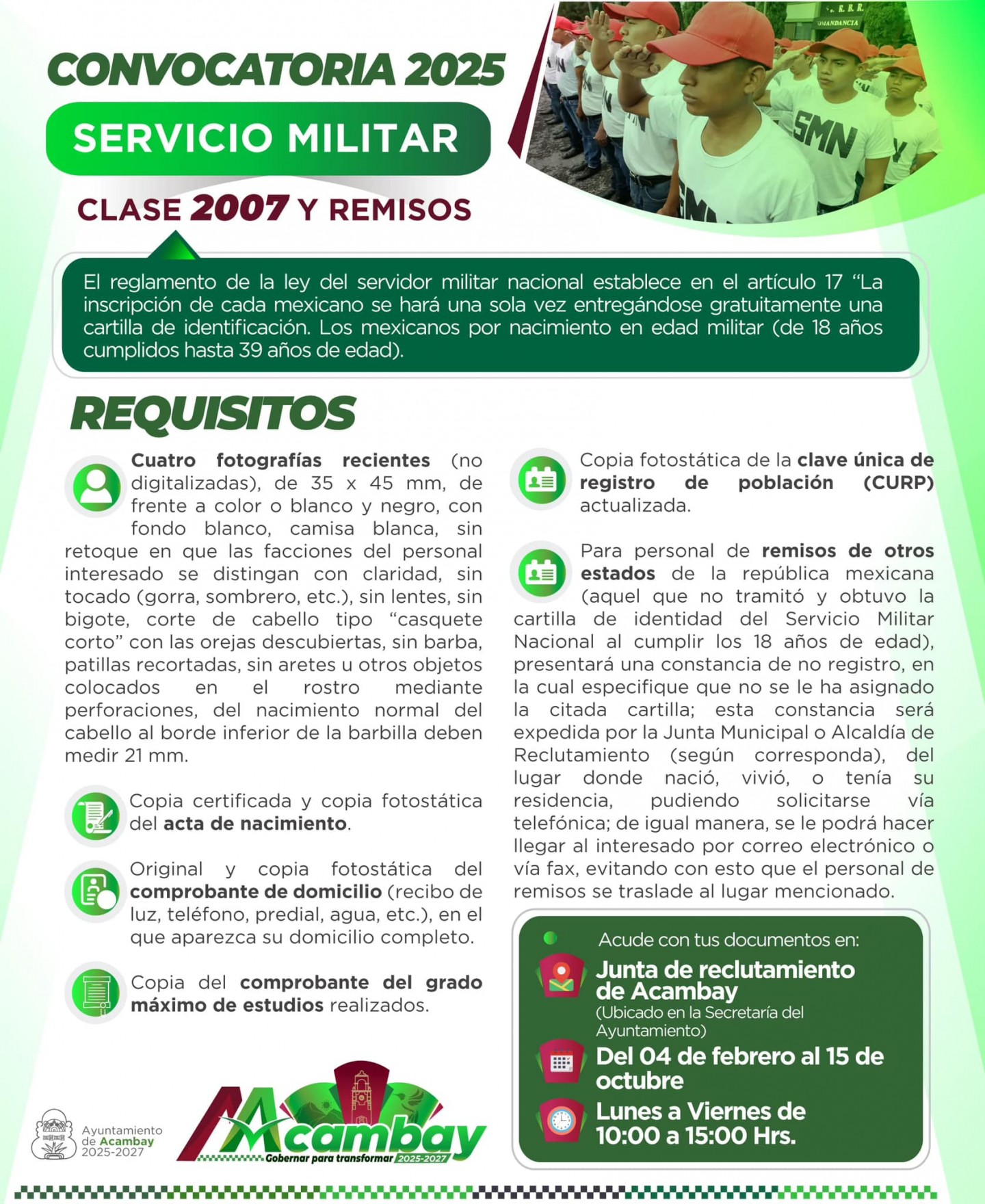 Nota Servicio Militar