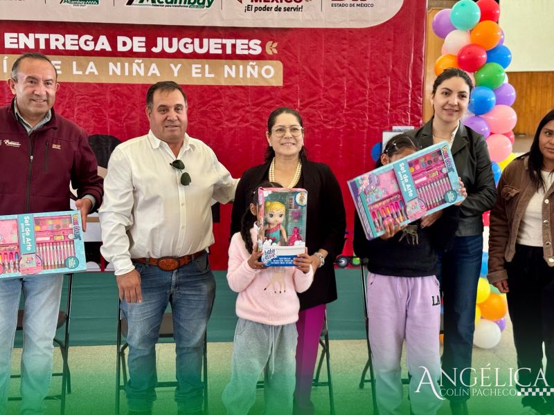 DIF Acambay lleva juguetes y sonrisas a la niñez y madres adolescentes